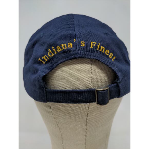 Indiana State Police ISP Alliance Slideback Hat Adjustable Blue Patch Logo - Picture 7 of 10